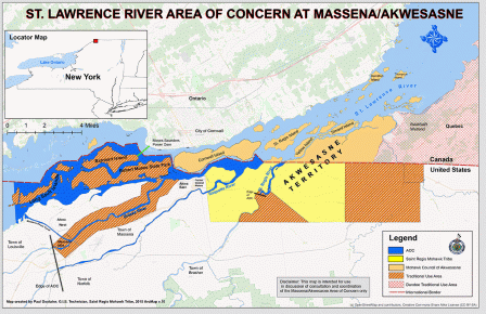 Map of St. Lawrence River AOC
