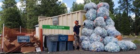 Photo of USDA Forest Service Region 5 FGC Recycling Station