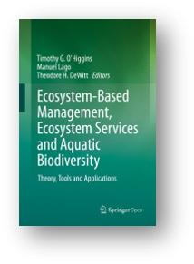 An image of the cover of the textbook Ecosystem-Based Management, Ecosystem Services and Aquatic Biodiversity