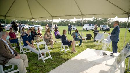 Administrator Wheeler celebrates the recent deletion of the Fairfax Street Wood Treaters site from the NPL with U.S. Congressman John Rutherford (FL-04)