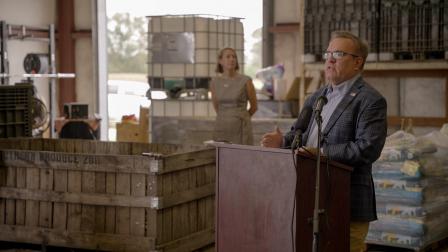 Administrator Wheeler announcing AEZ finalization in Goldsboro, North Carolina with Regional Administrator Mary Walker