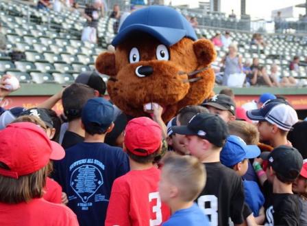 Bailey the Beaver mascot.