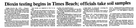 image of Newspaper clip Times Beach story