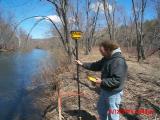 April 12, 1999 - Using GPS to locate a sample