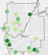 Go to map of Flint water sampling