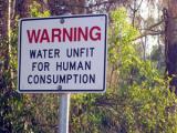 Water unfit for human consumption - Waring Sign