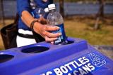 recycling a plastic water bottle