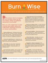 burn wise tip sheet