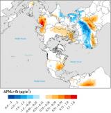 The concentrations of particles in the most polluted regions of the world.