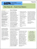 Image of the newsletter 'The flow of trash free water'