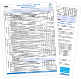 An image of the indoor air plus verification checklist