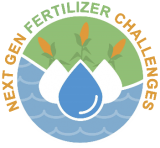 Image of three drops of water over a blue and green background with the words Next Gen Fertilizer Challenges around the outside.