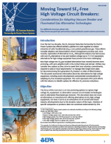 Report Cover for Moving Toward SF6-Free High Voltage Circuit Breakers
