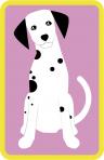 This is a picture of a dalmatian dog, who lives at the Emergency Response Building in the Downtown section of RadTown. Visit the Downtown section to learn more!